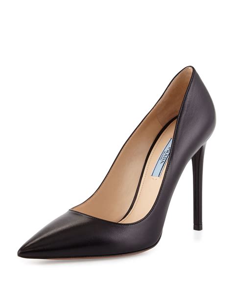 Prada runway pointed toe pump